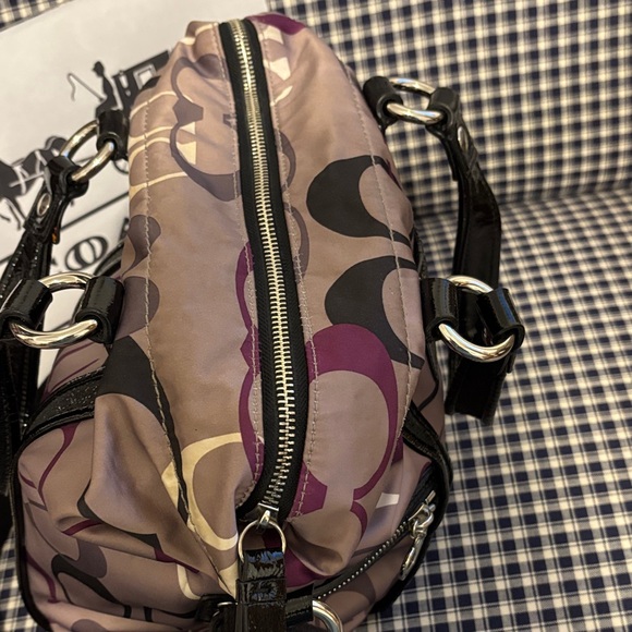 Coach poppy limited edition, retired purple art C logo signature bag - Picture 15 of 16